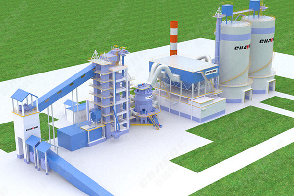 年產(chǎn)60萬噸礦渣微粉示范線效果圖