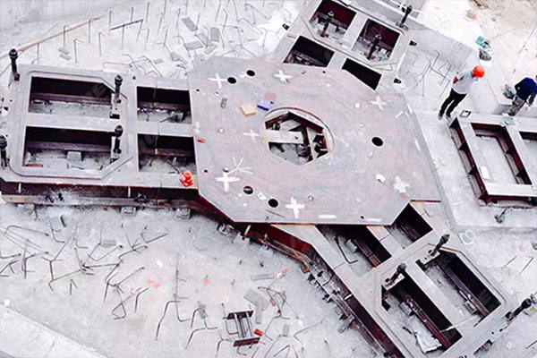 安徽年產60萬噸鋼渣線項目安裝現場 安徽年產60萬噸鋼渣線項目安裝現場