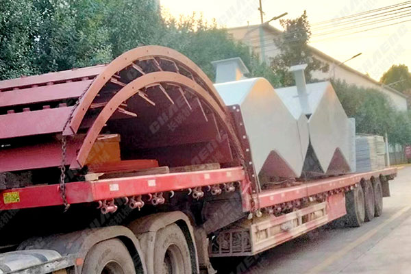 安徽年產(chǎn)60萬(wàn)噸鋼渣線設(shè)備部件發(fā)貨